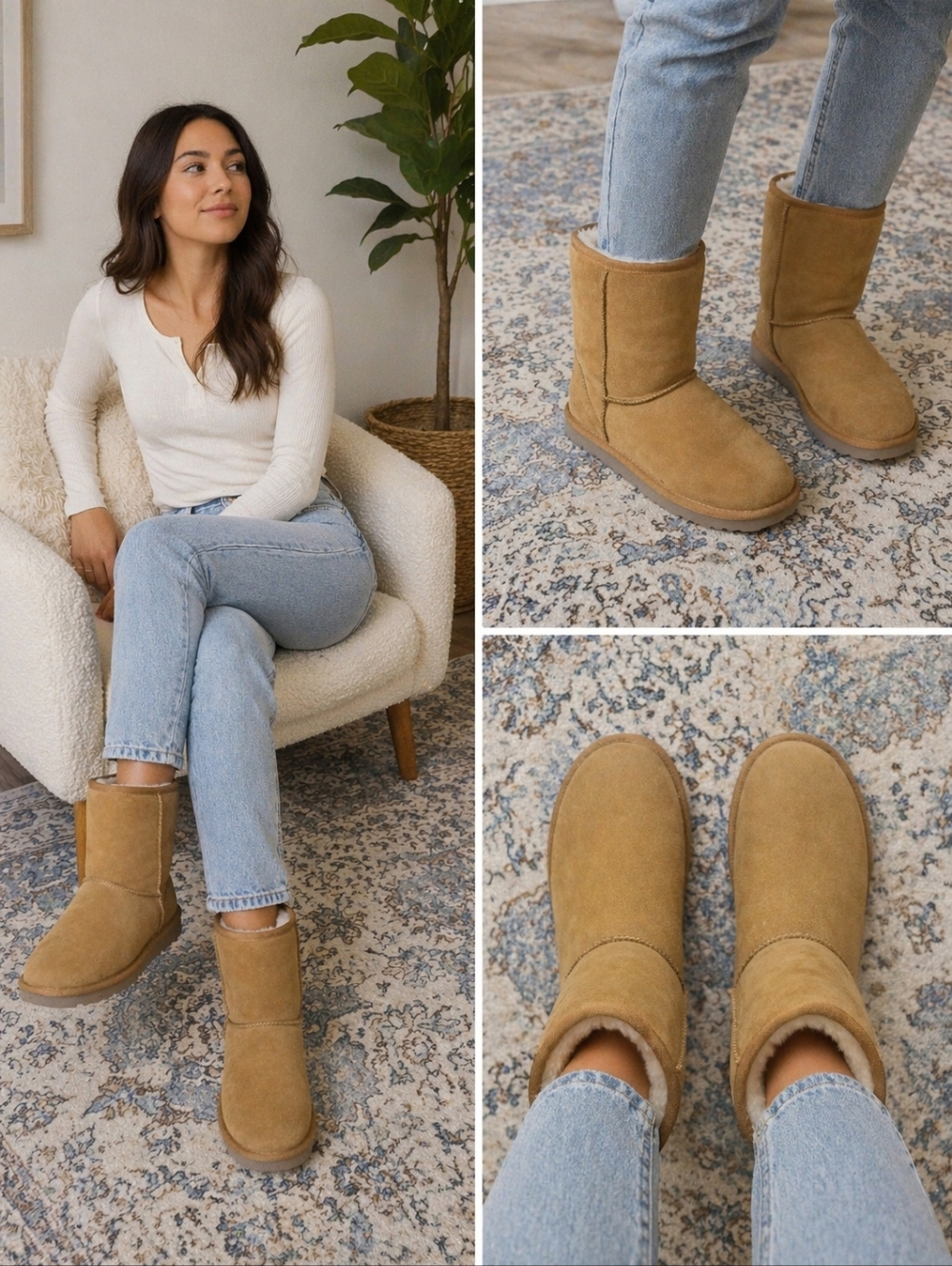 BOGO 30% OFF! UGG Koolaburra Chestnut Brown Suede Ankle Boots